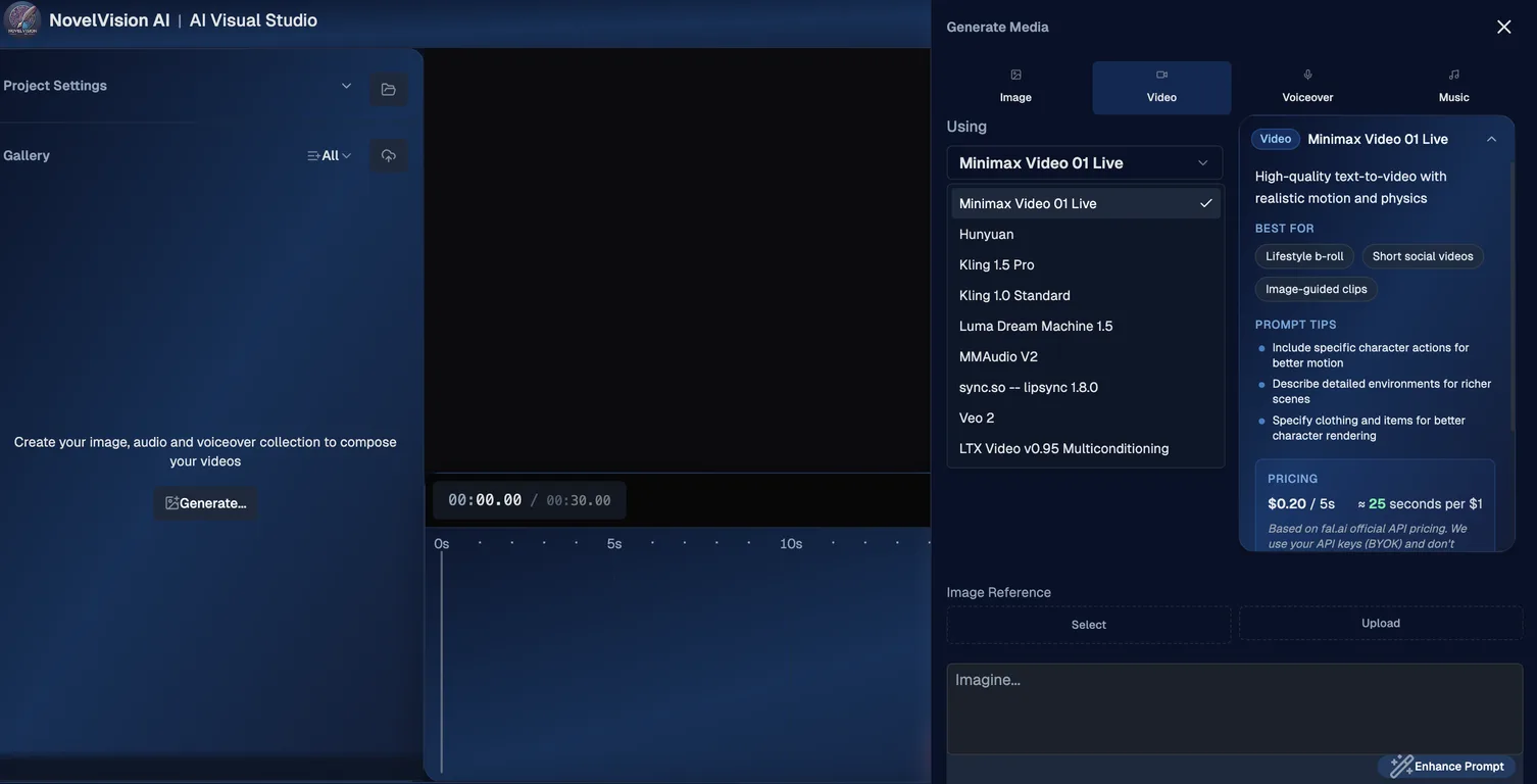 NovelVisionAI screenshot