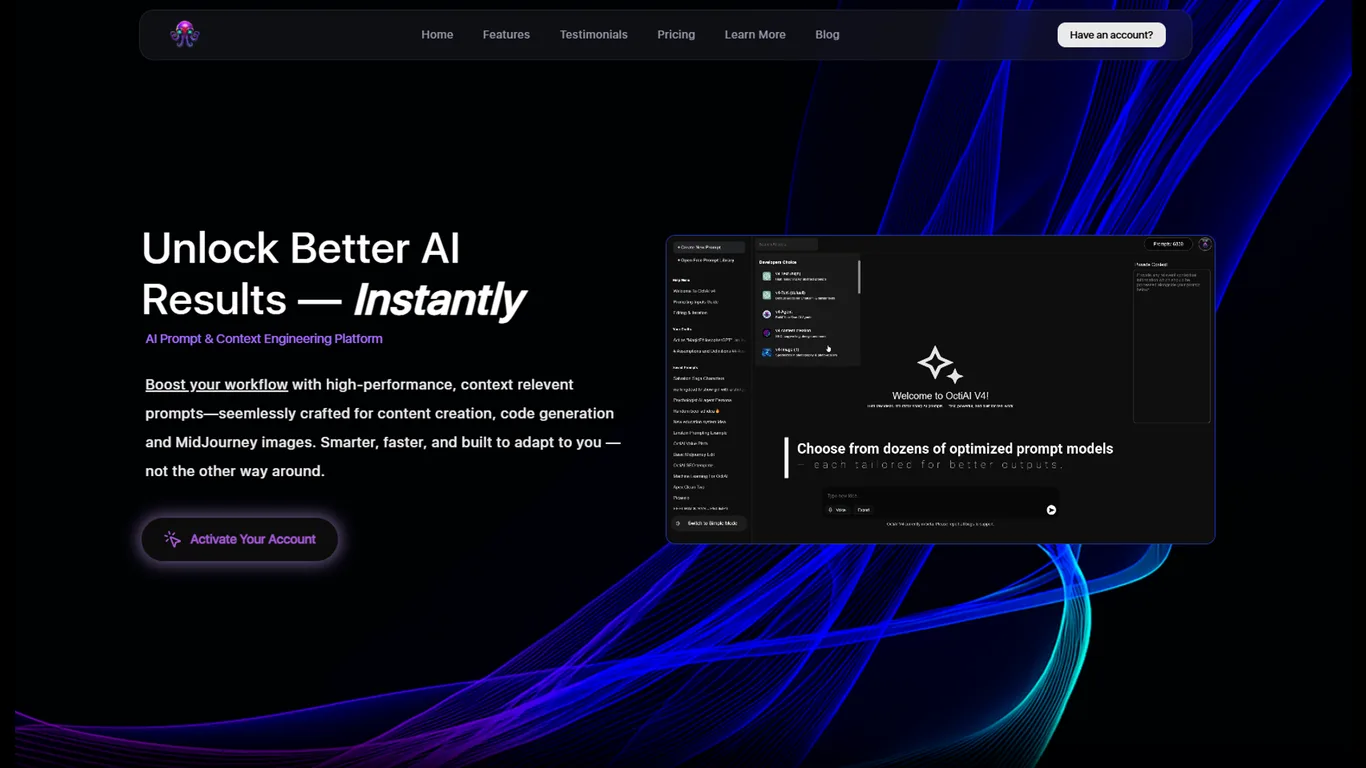 OctiAI screenshot