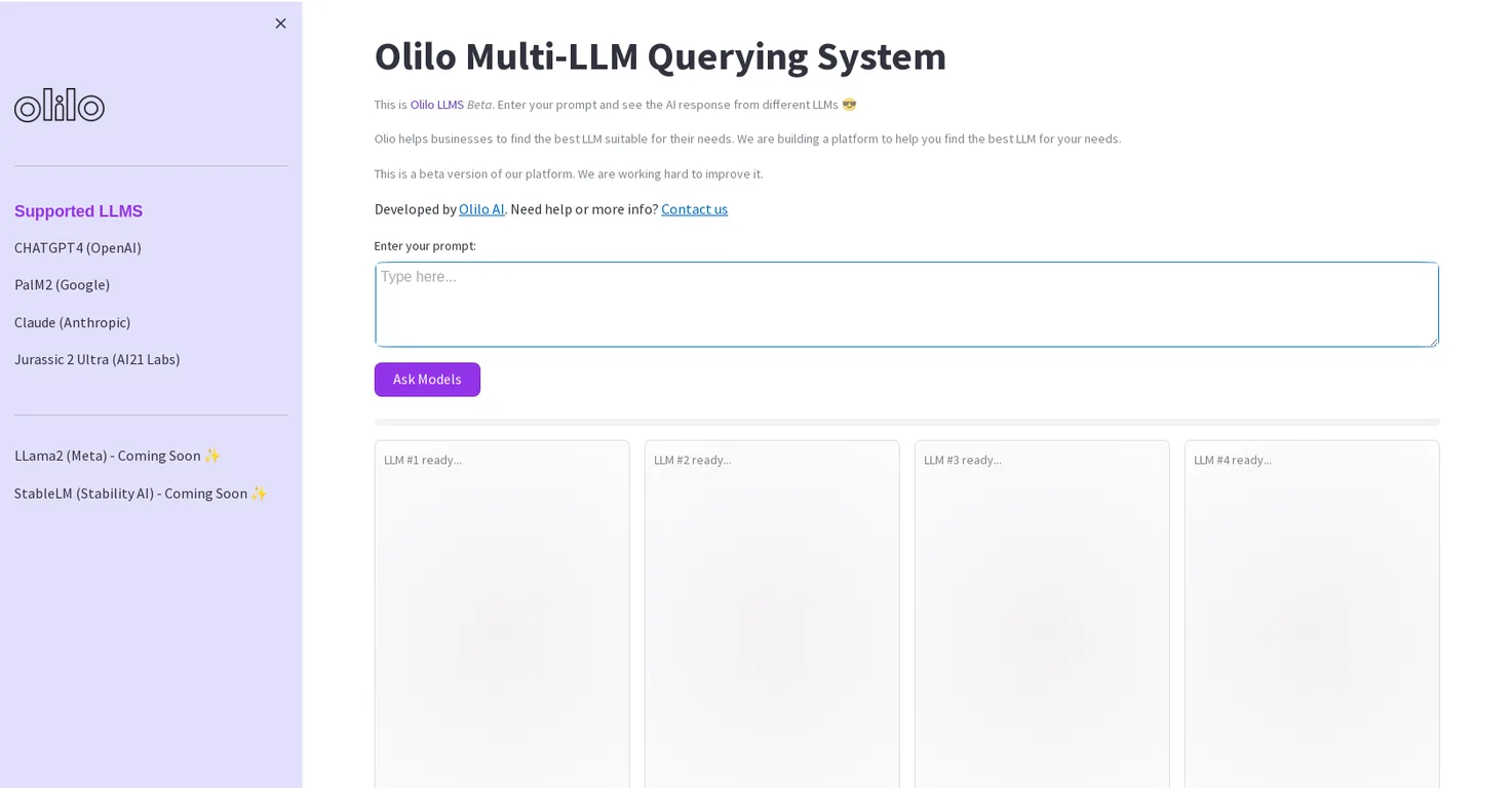 Olilo screenshot