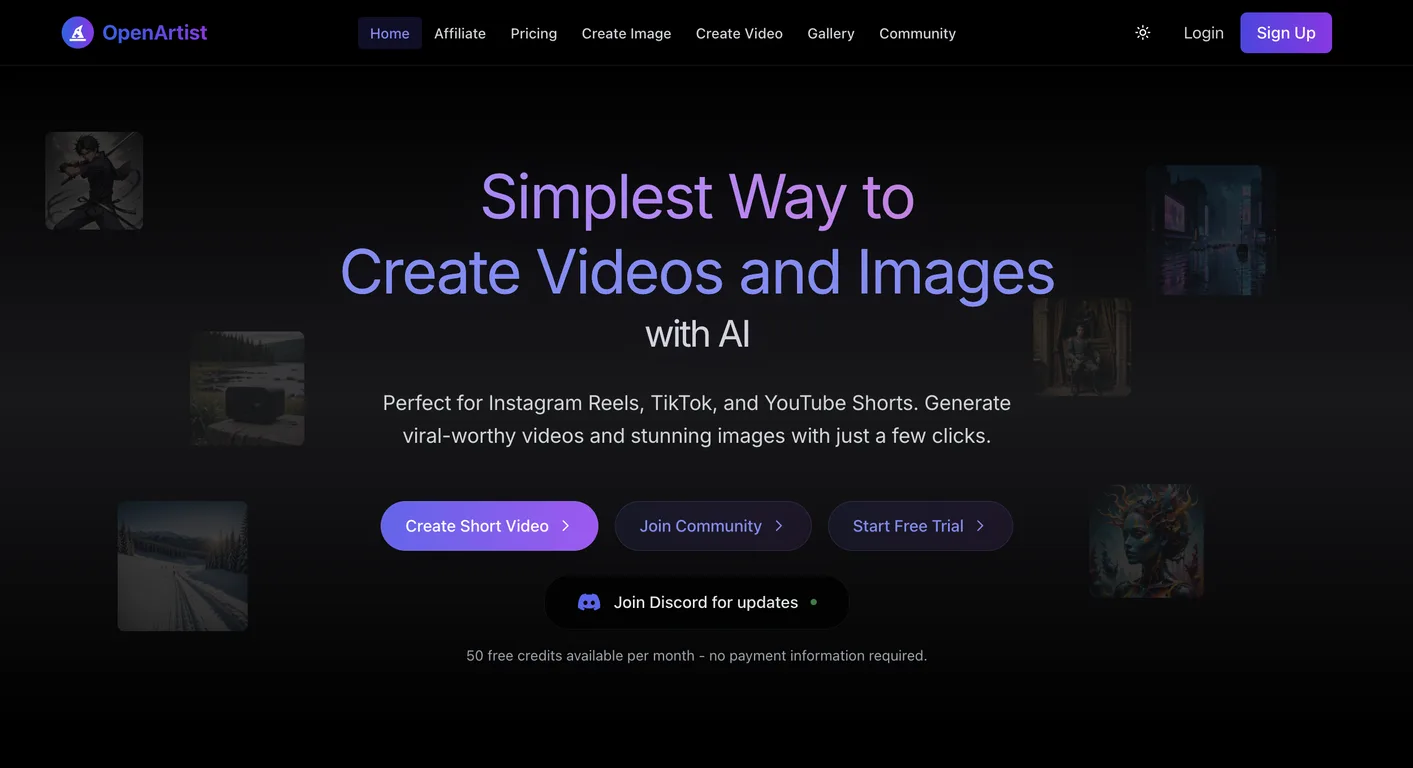 OpenArtist screenshot