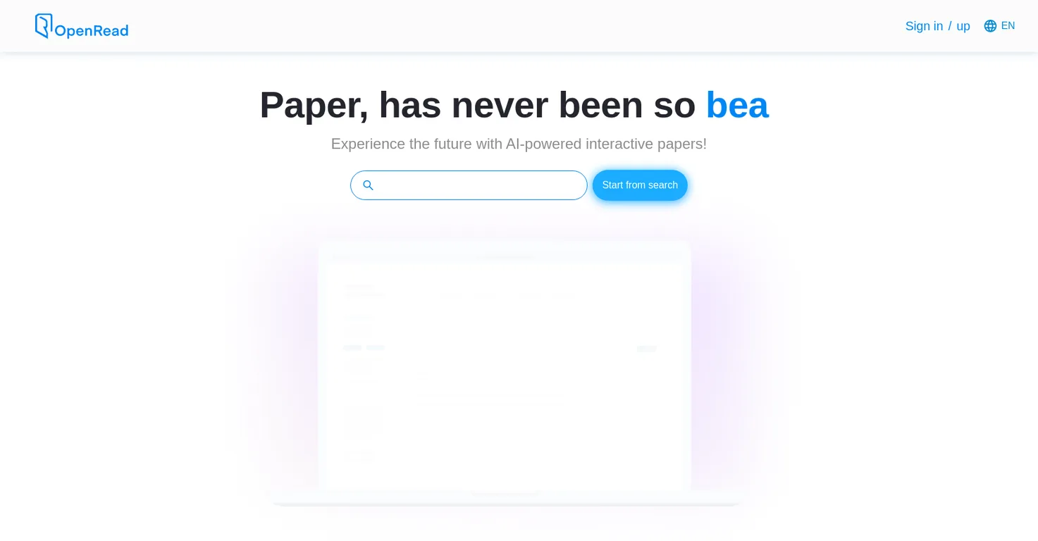 OpenRead screenshot