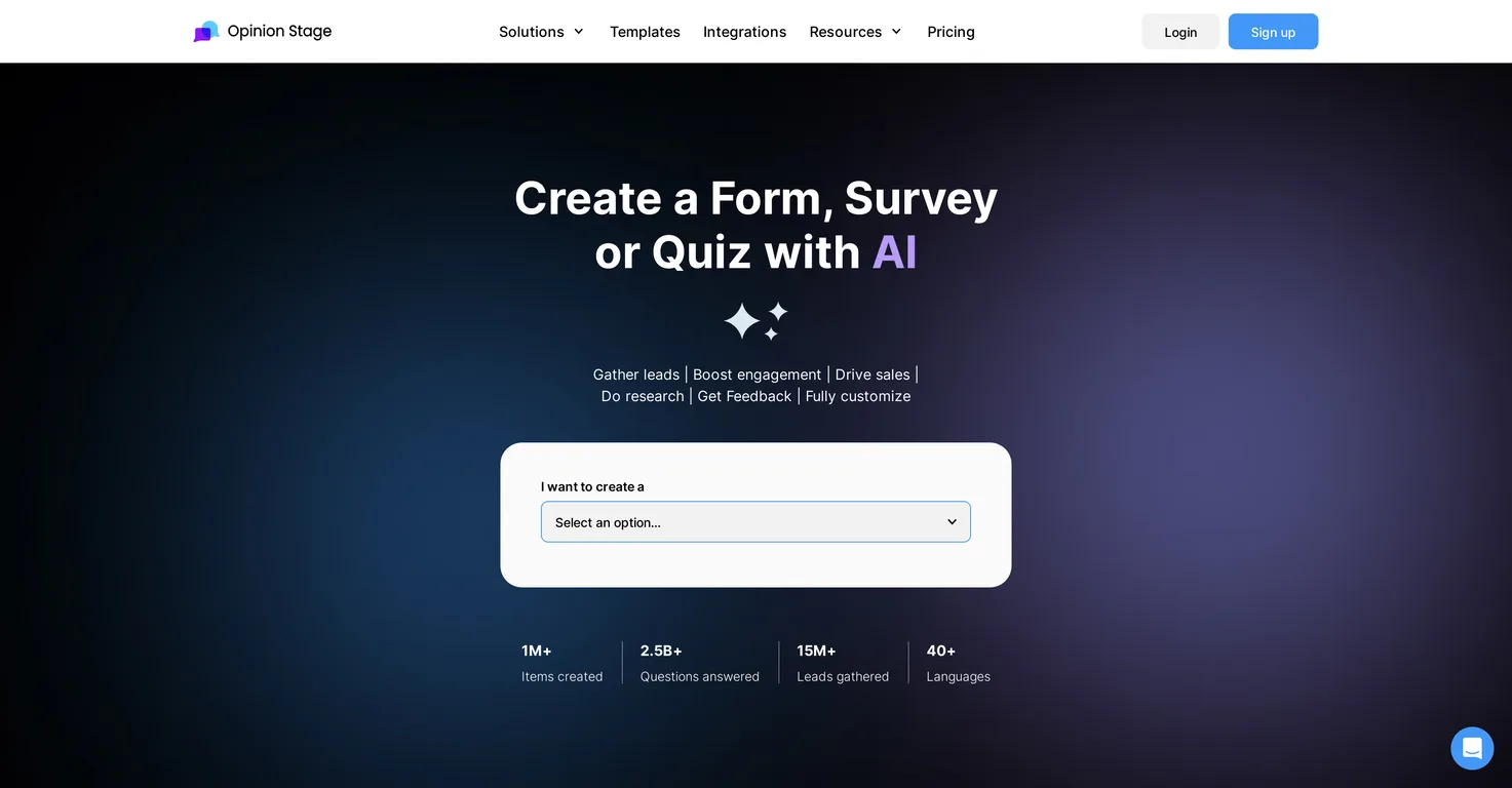 OpinionStage screenshot