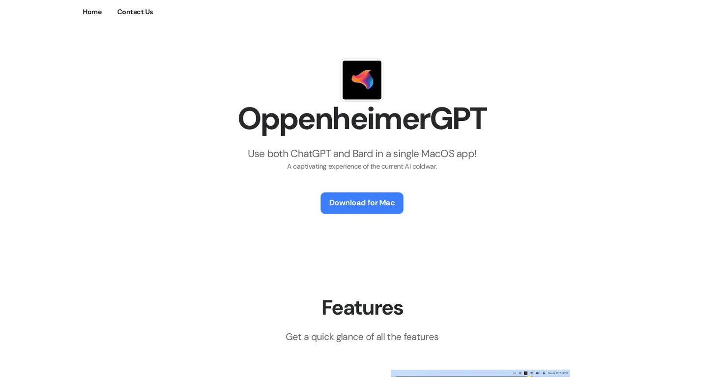 OppenheimerGPT screenshot