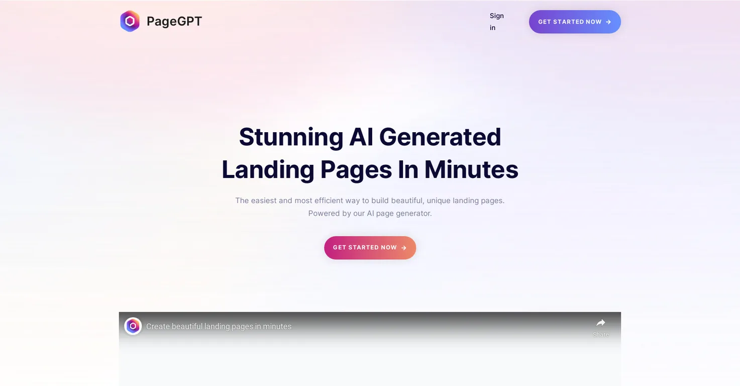 PageGPT screenshot