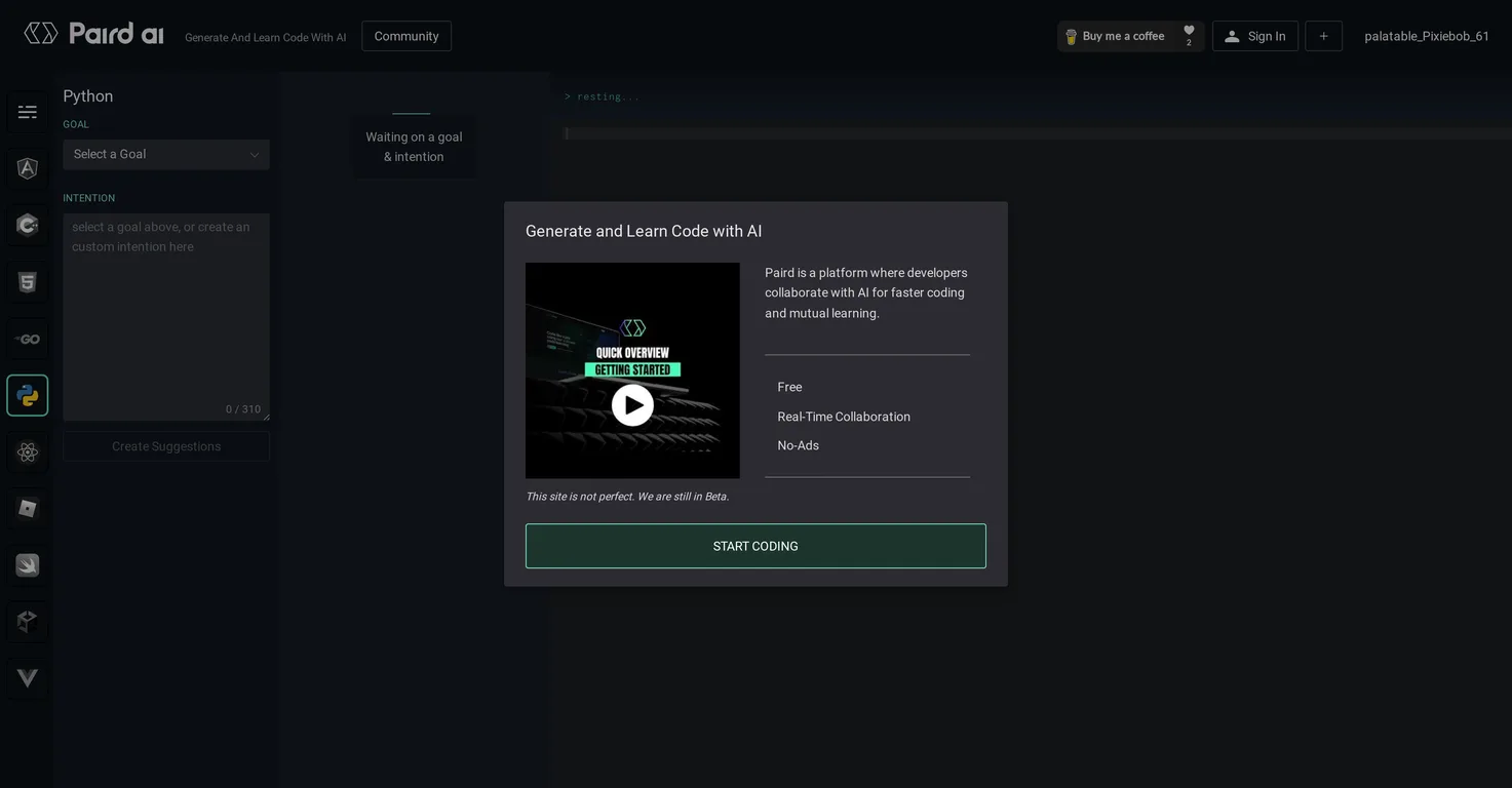 Paird.ai screenshot