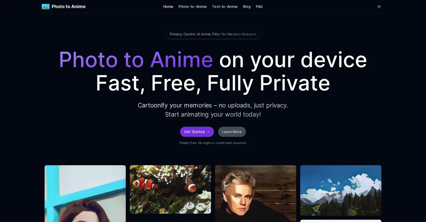 Photo to Anime screenshot