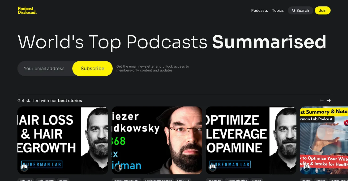 Podcast Disclosed screenshot