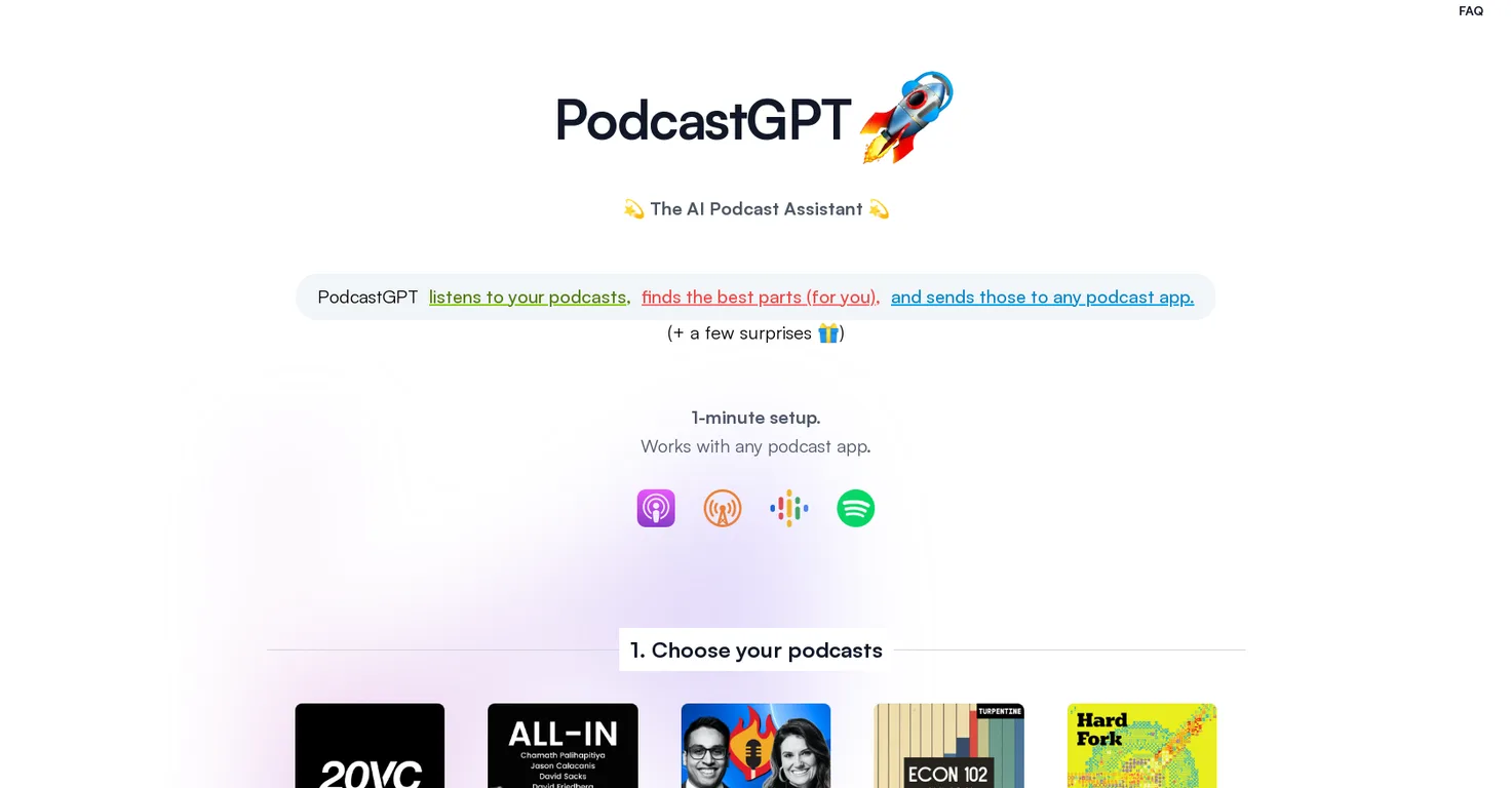 PodcastGPT screenshot
