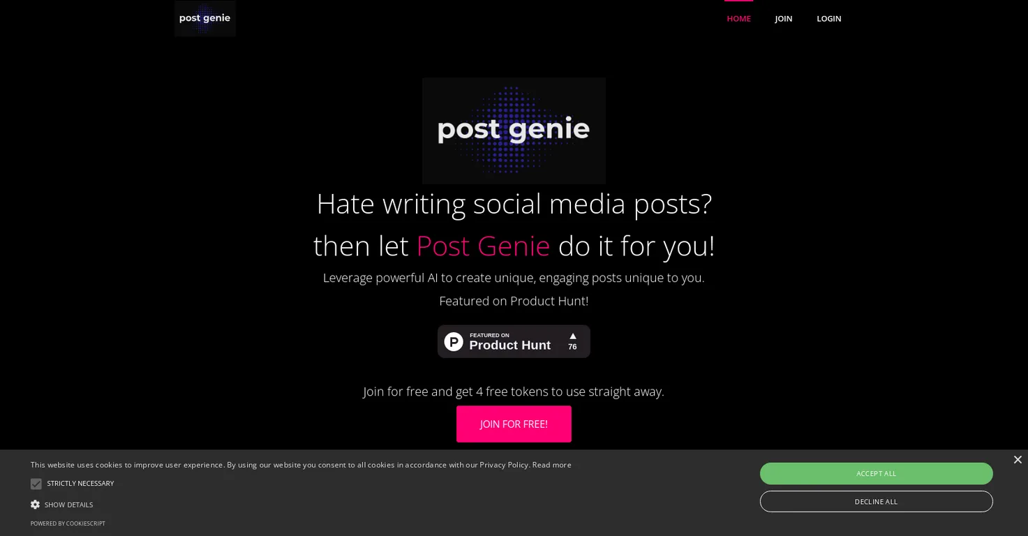Post Genie screenshot