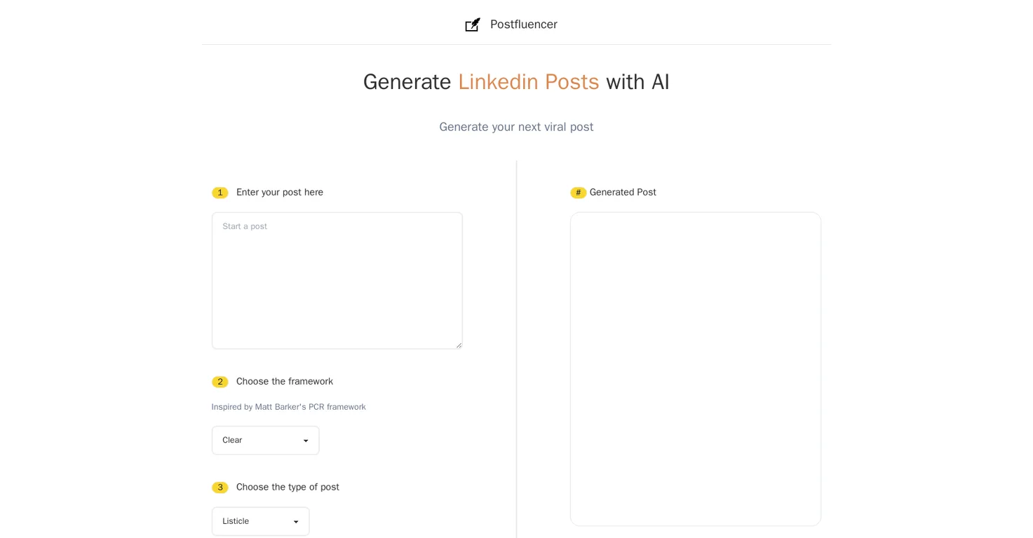 Postfluencer screenshot