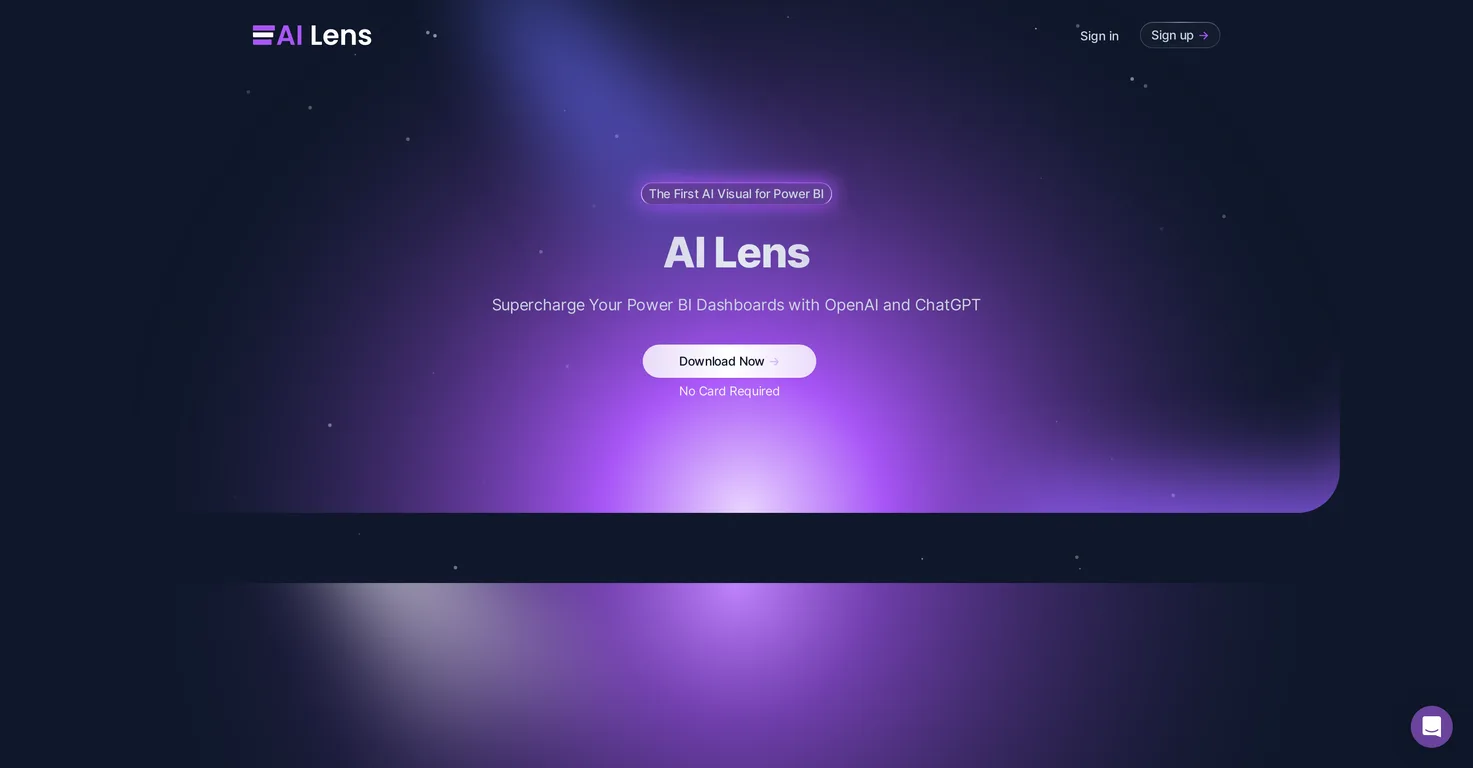 PowerBI AI Lens screenshot
