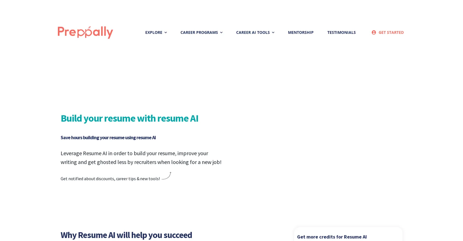 Preppally Resume AI screenshot
