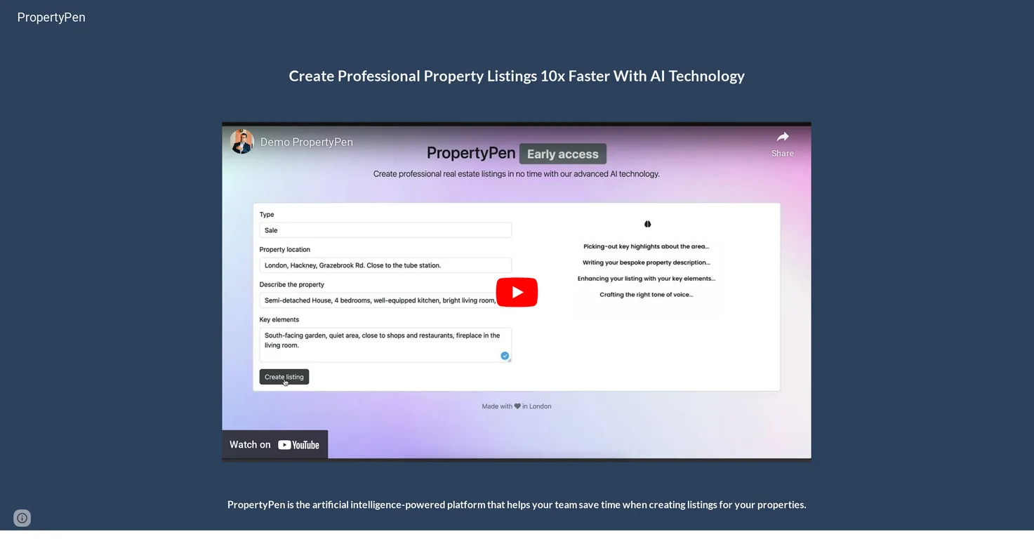 PropertyPen screenshot