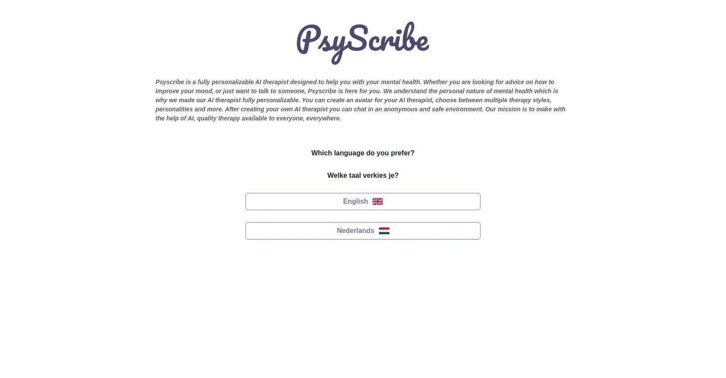 PsyScribe screenshot