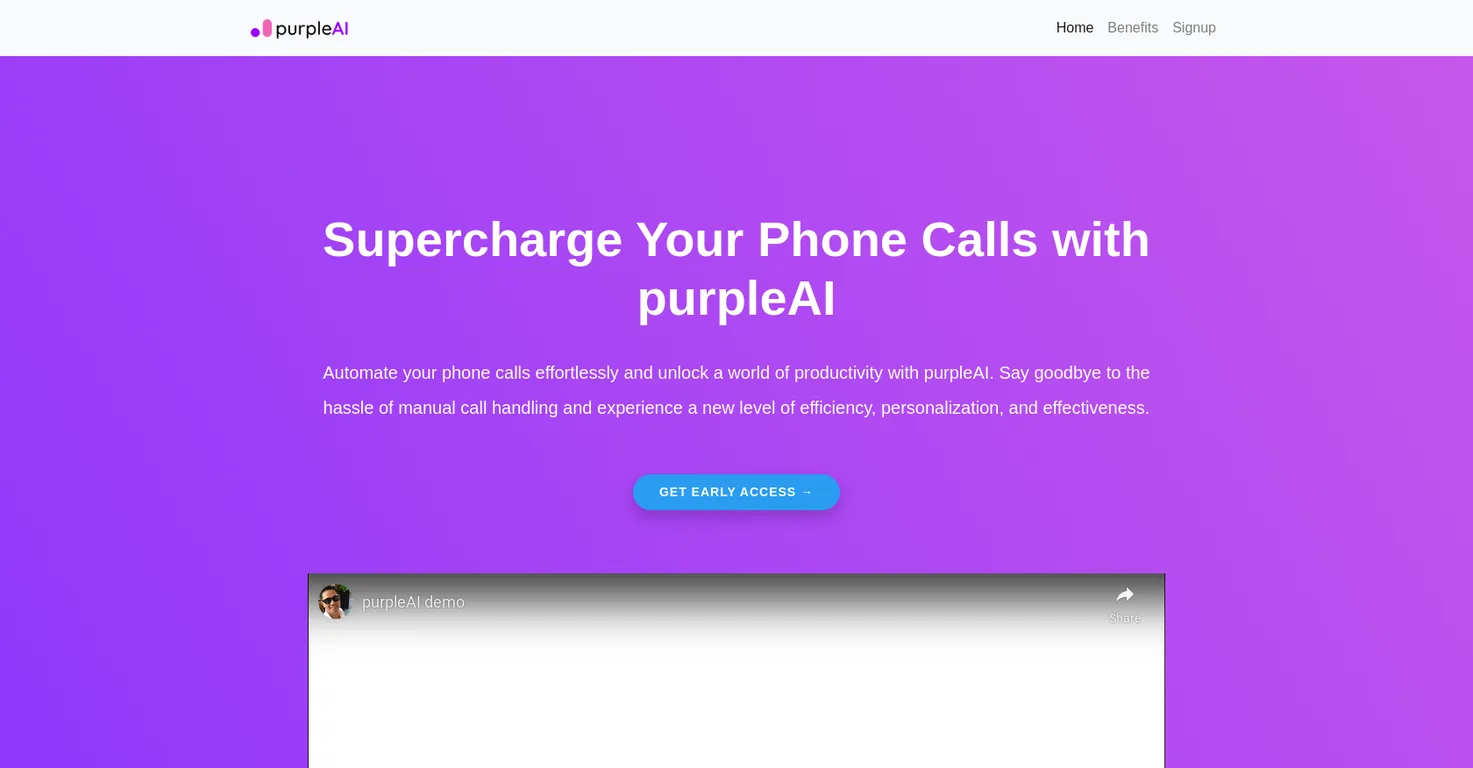 PurpleAI screenshot