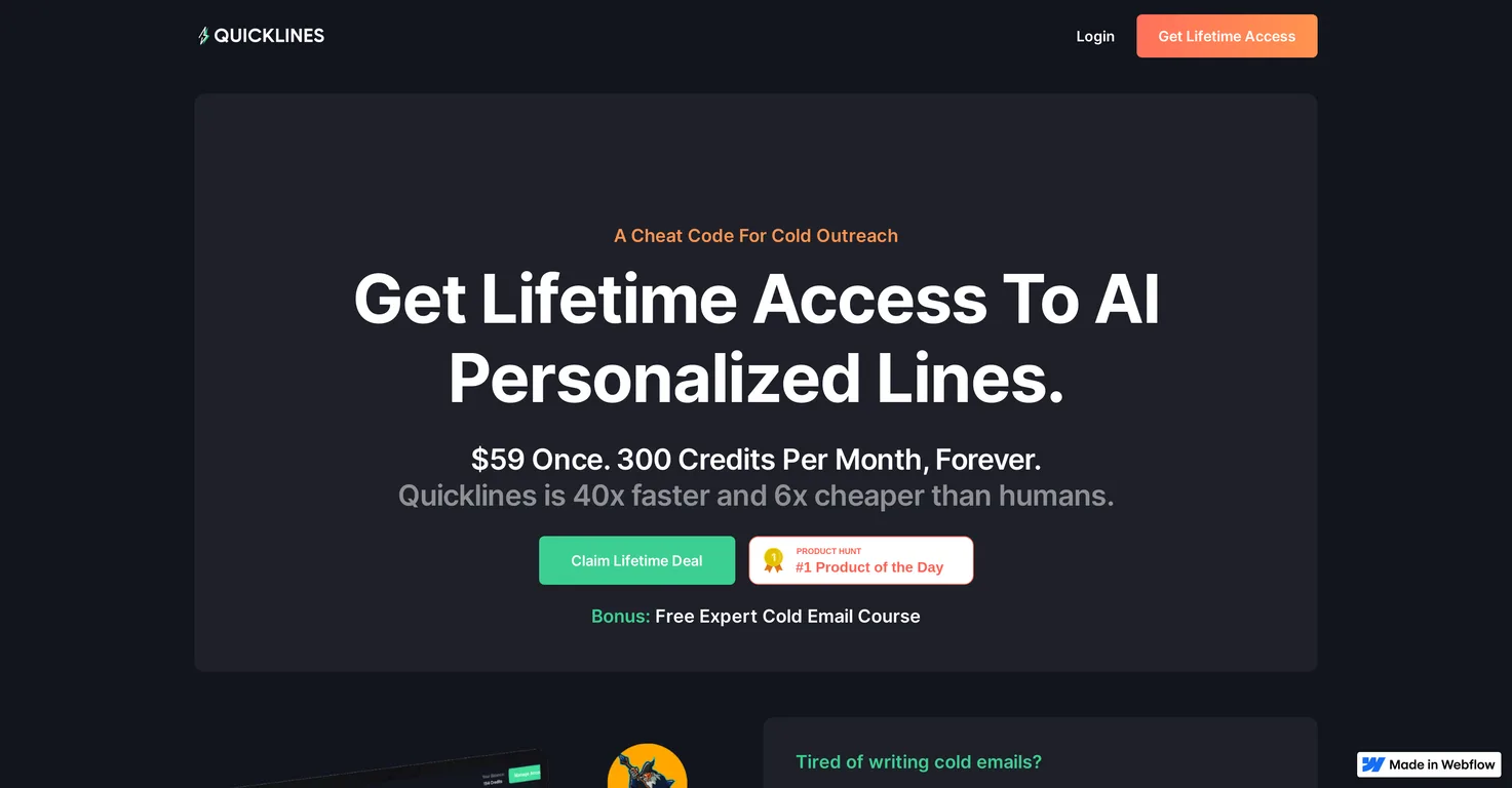 Quicklines screenshot