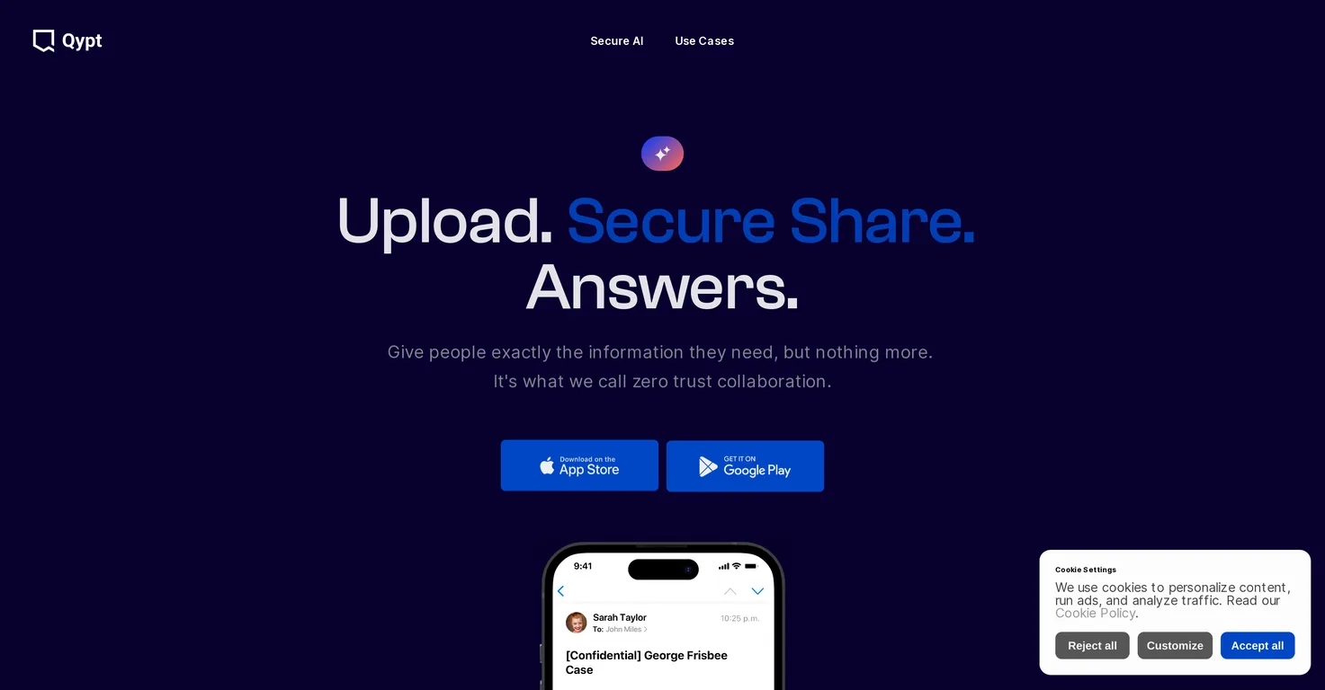 Qypt AI screenshot