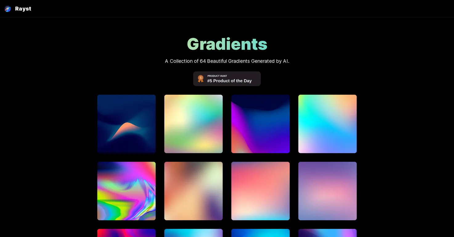 Rayst Gradients screenshot