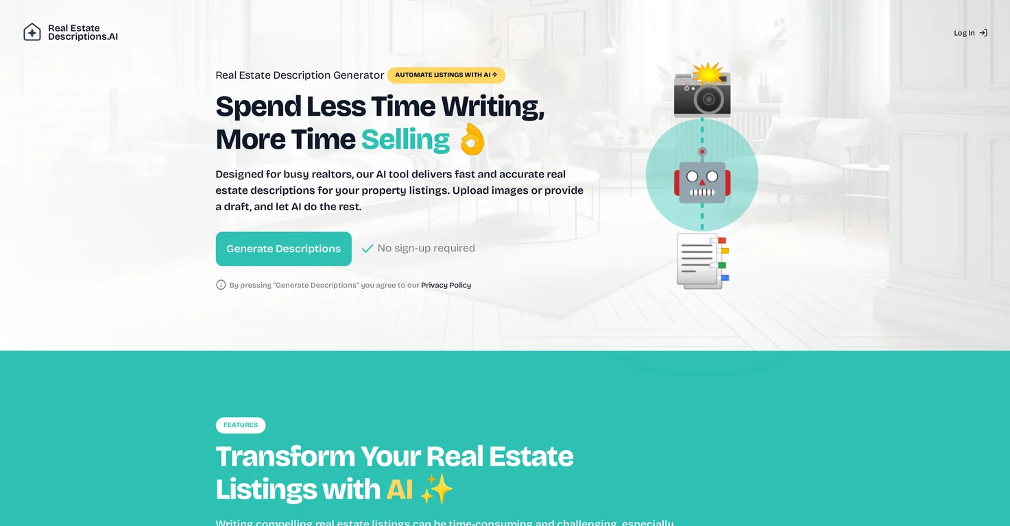 Real Estate Descriptions screenshot