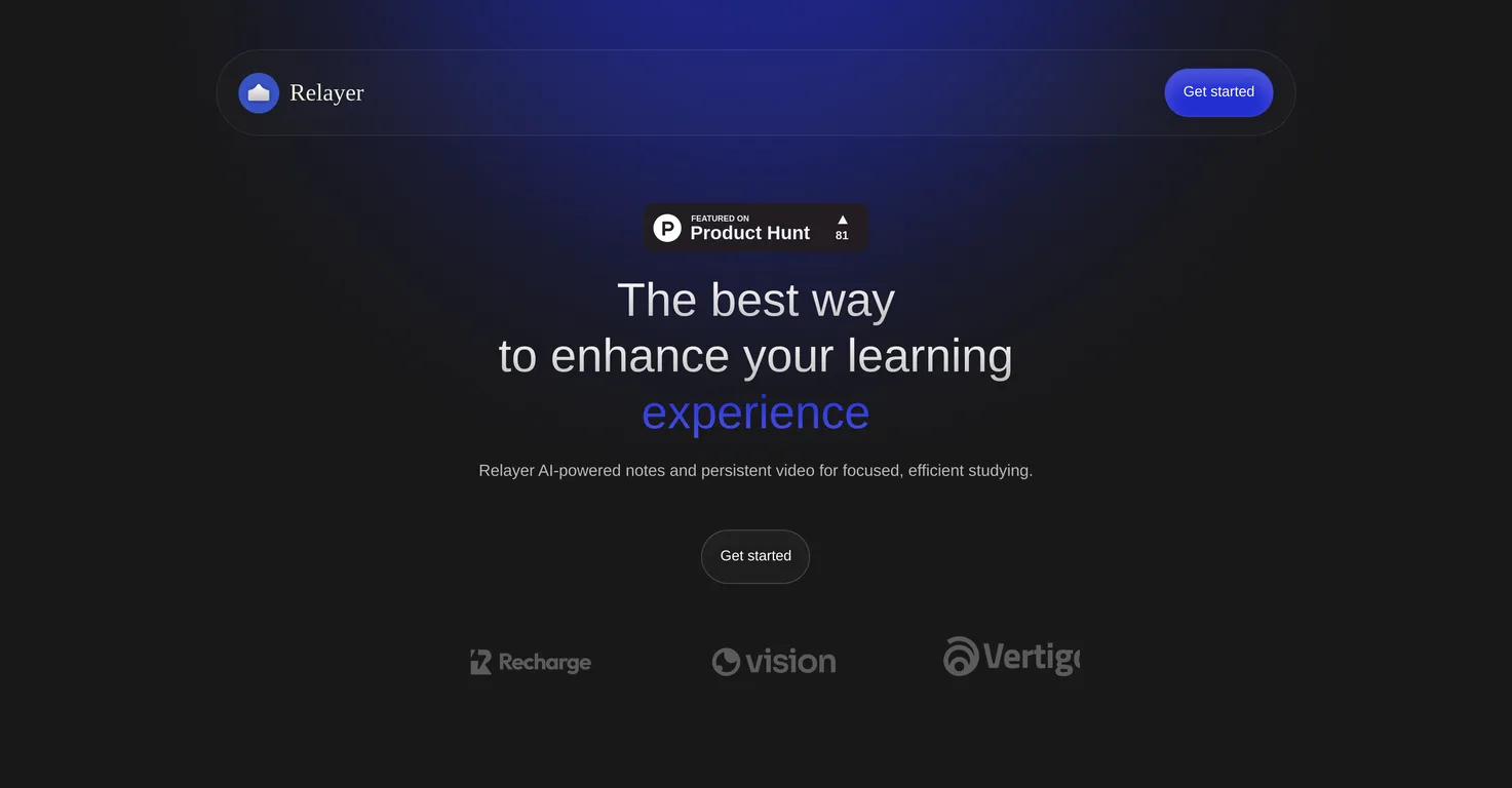 Relayer screenshot