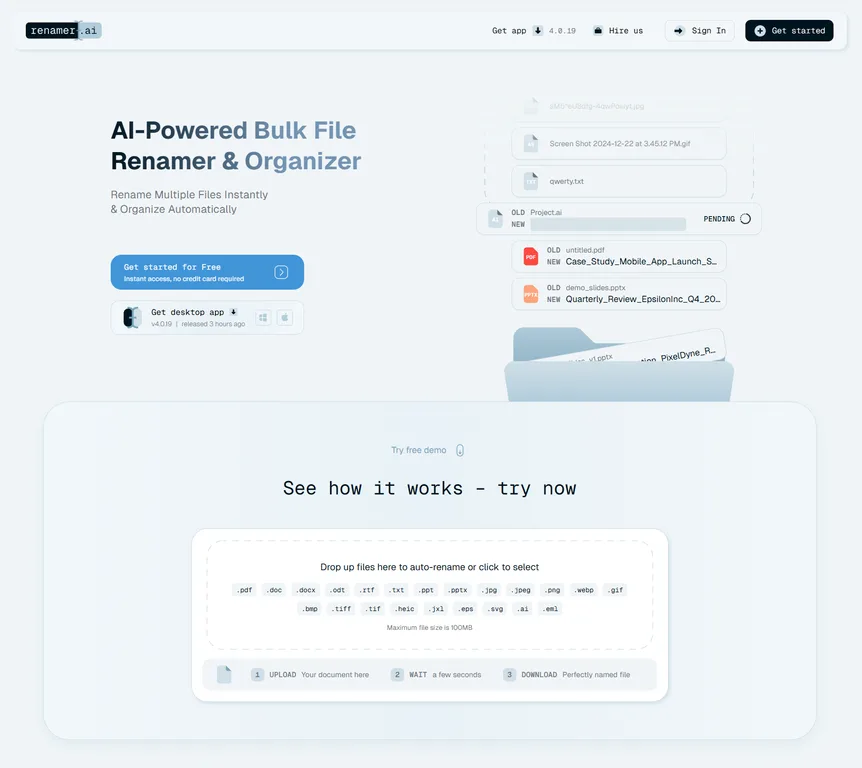 Renamer.ai screenshot
