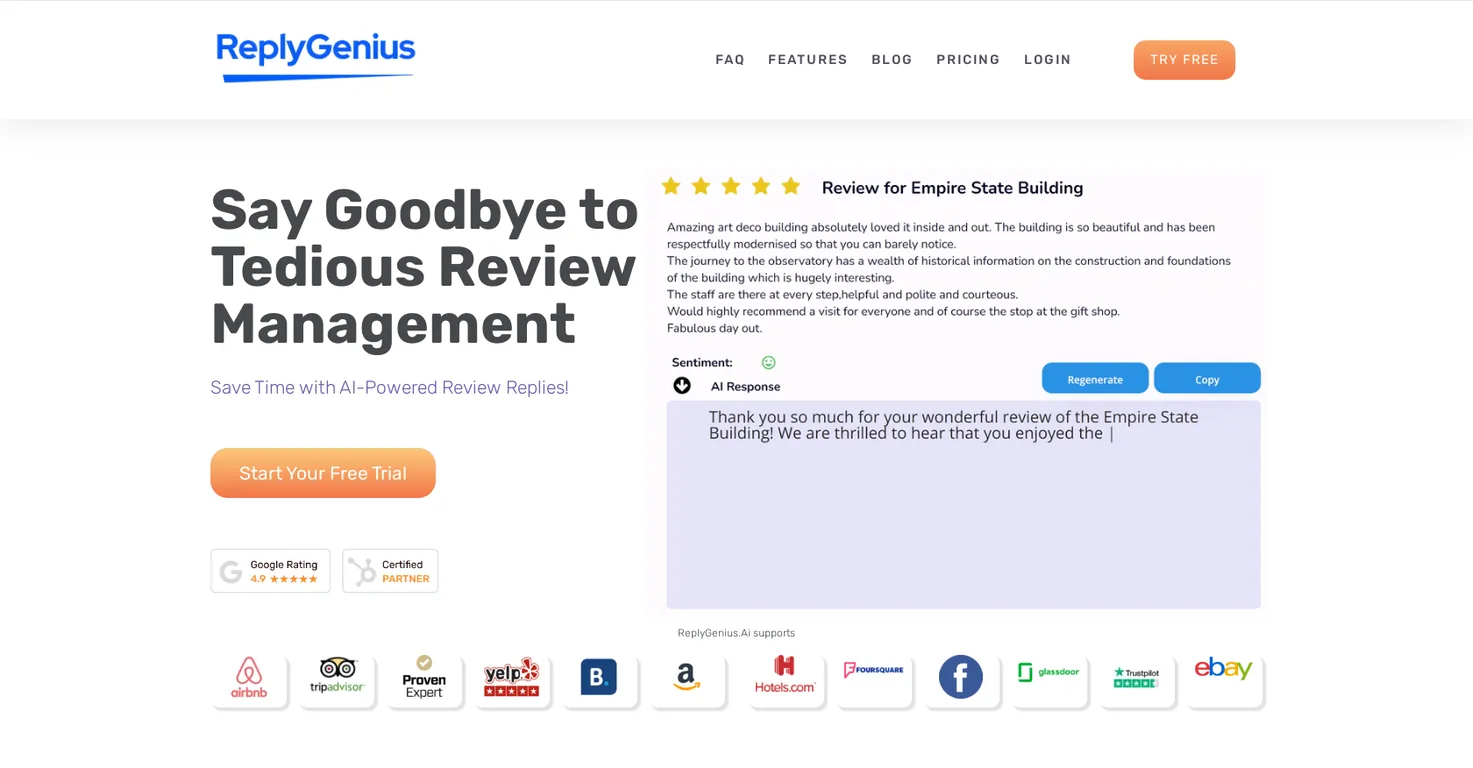 ReplyGenius screenshot