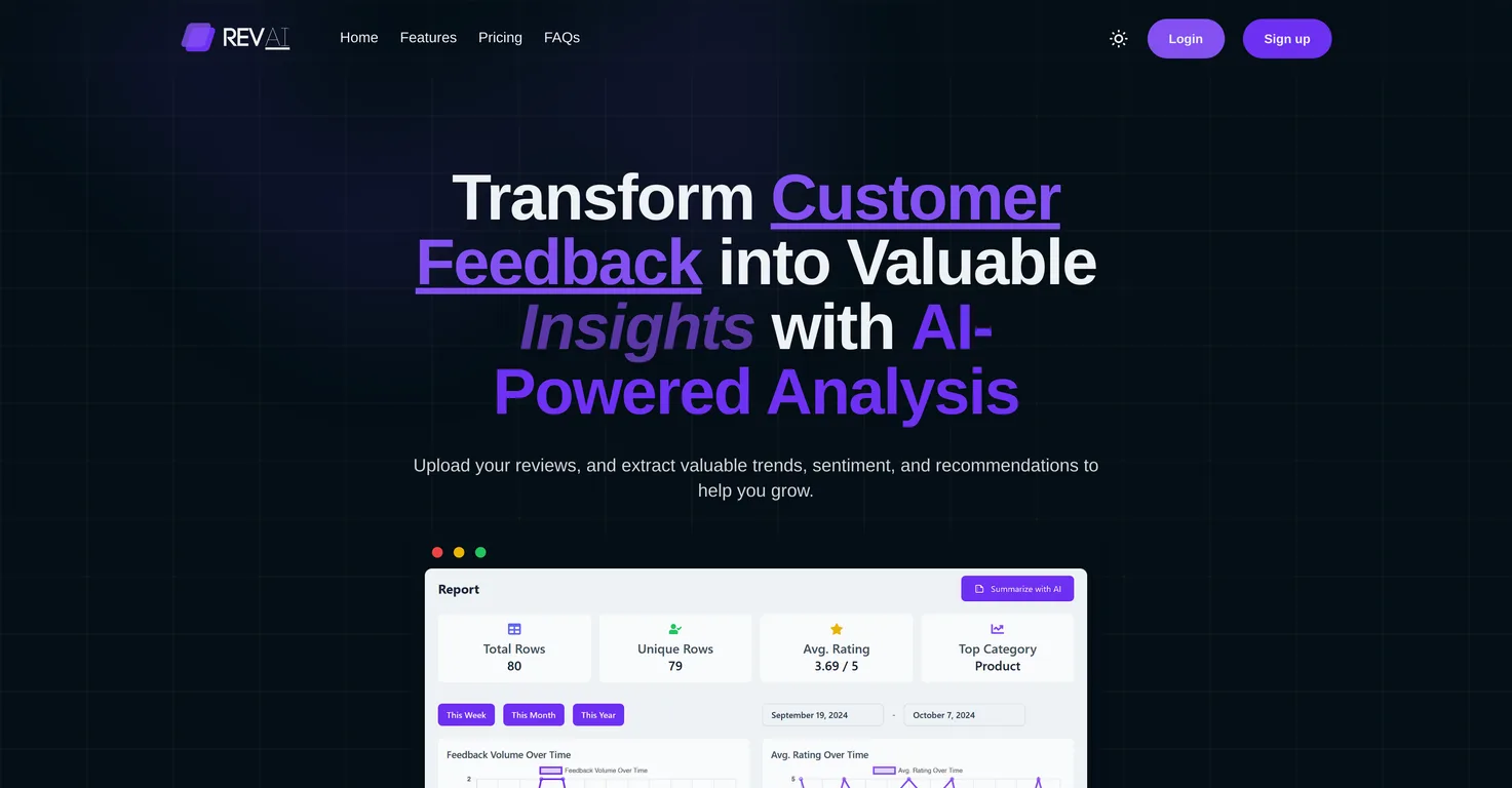 RevAI screenshot