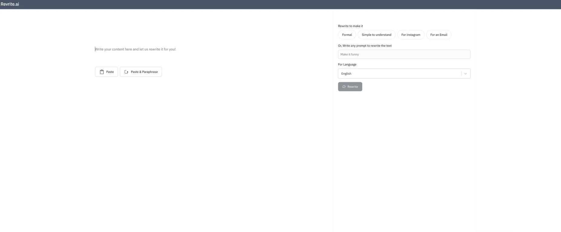 Revrite screenshot