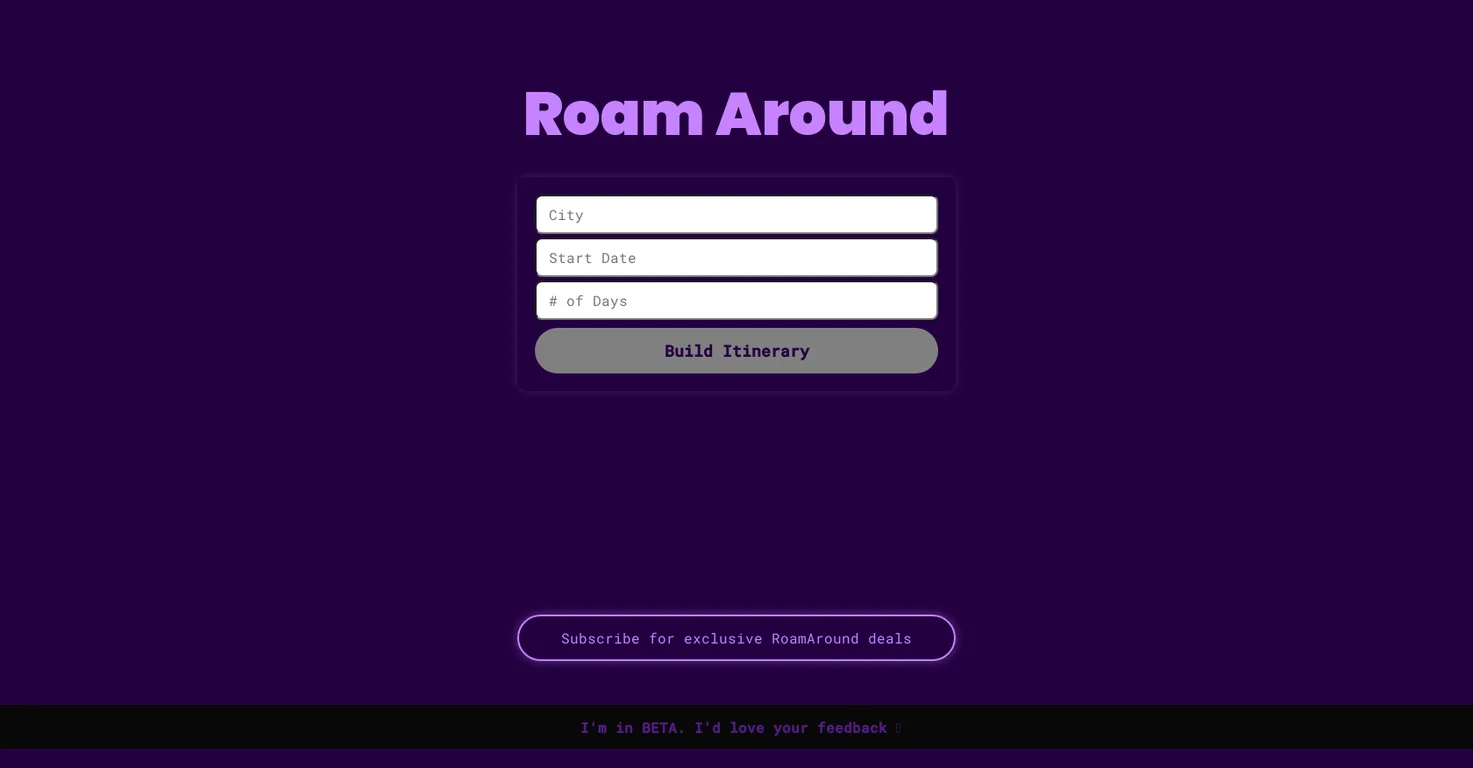 Roamaround screenshot