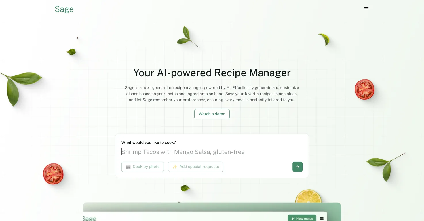 Sage Cooking screenshot