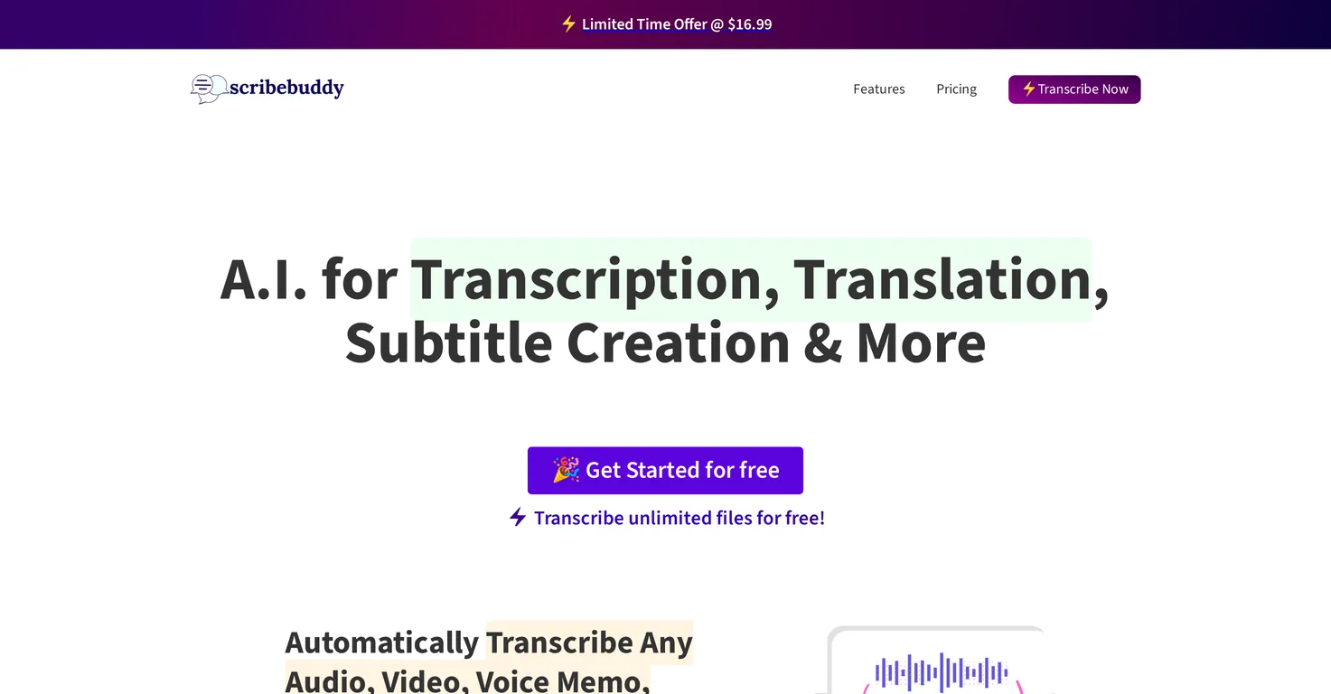ScribeBuddy screenshot