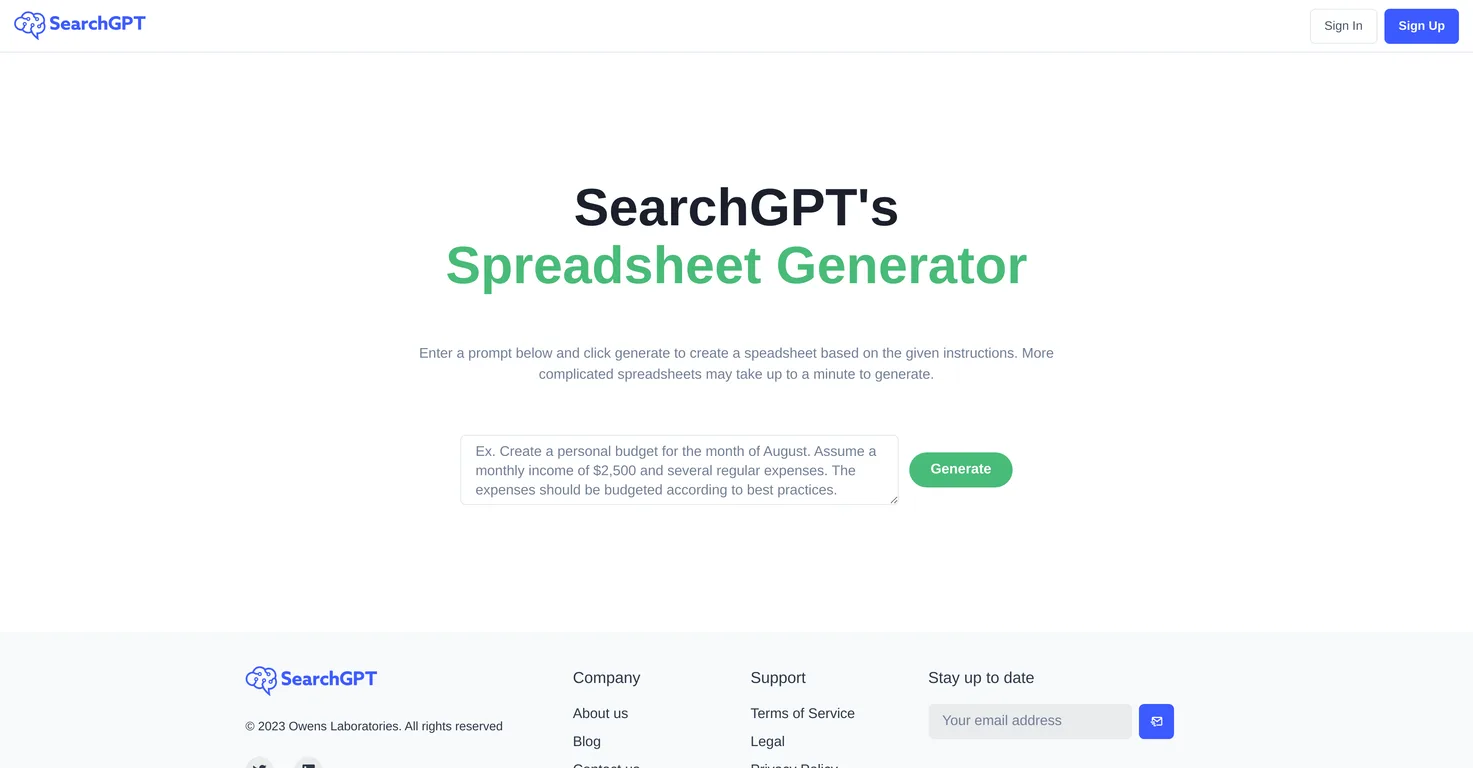 SearchGPT screenshot