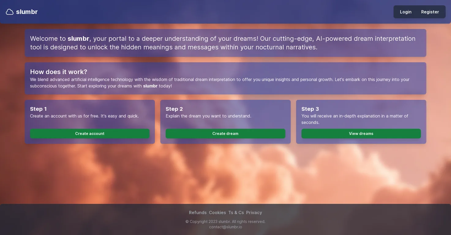 Slumbr screenshot