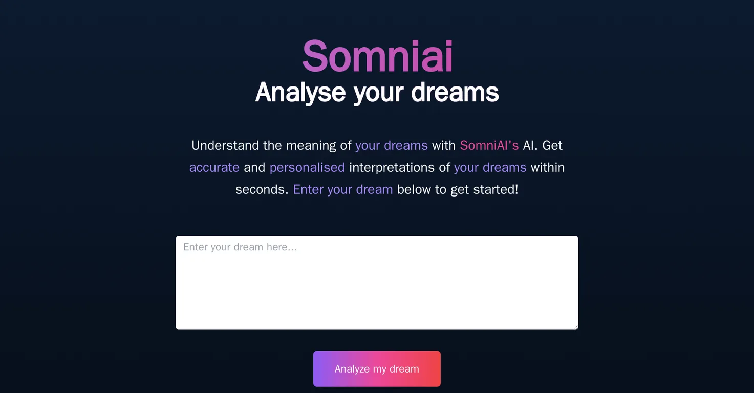 SomniAI screenshot