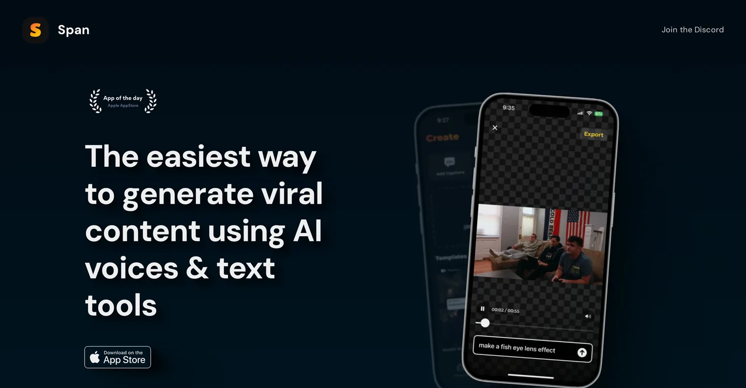 Span screenshot