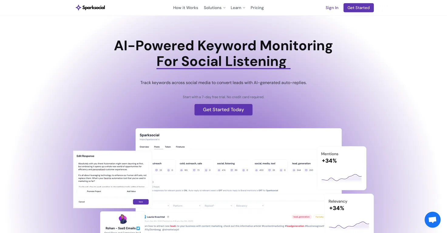 Sparksocial screenshot
