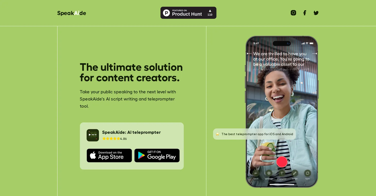 SpeakAide screenshot