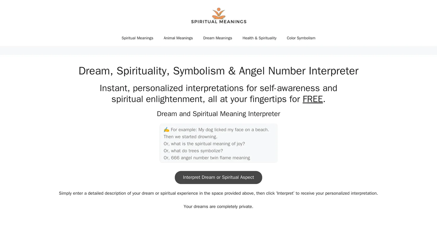 Spiritual Meanings screenshot
