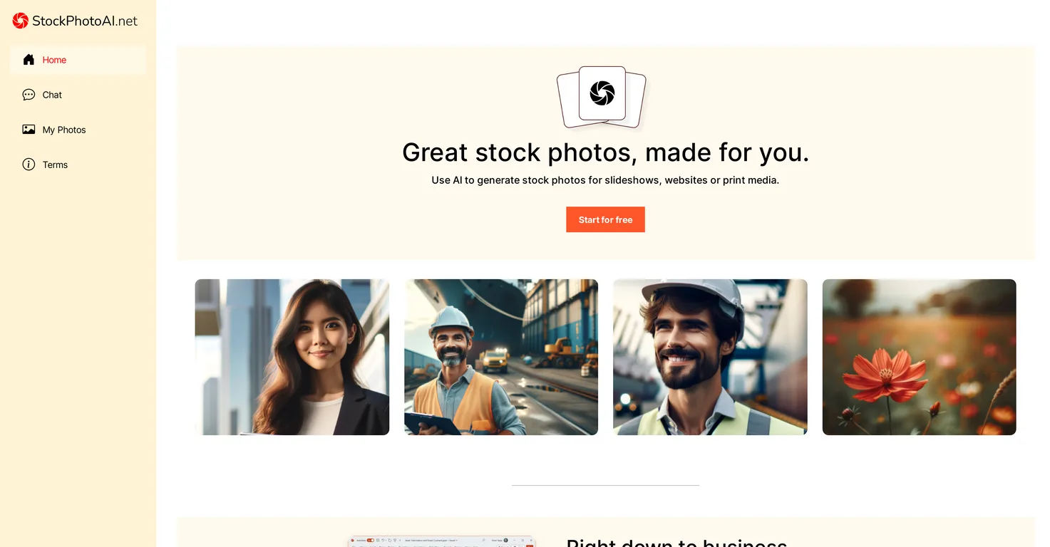 StockPhotoAI screenshot