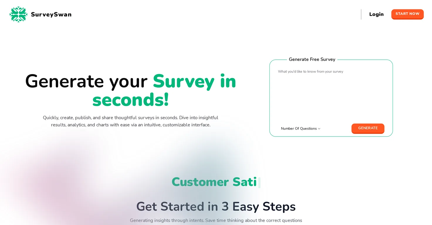 SurveySwan screenshot