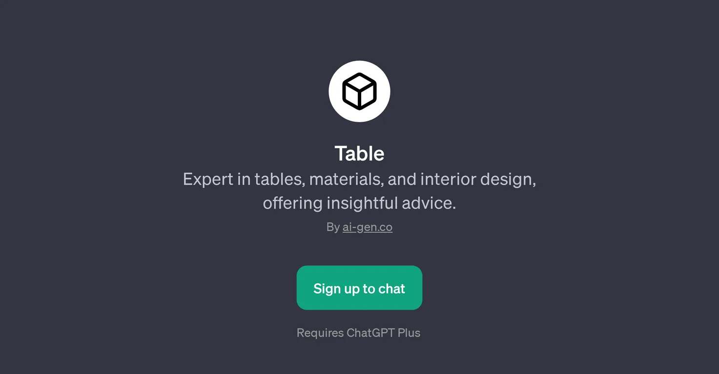 table screenshot