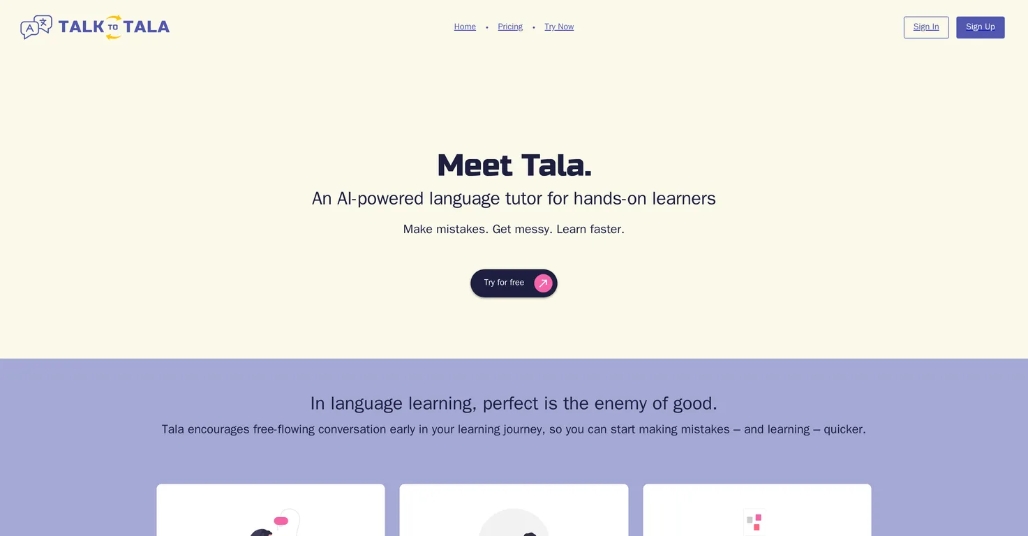 Talk to Tala screenshot