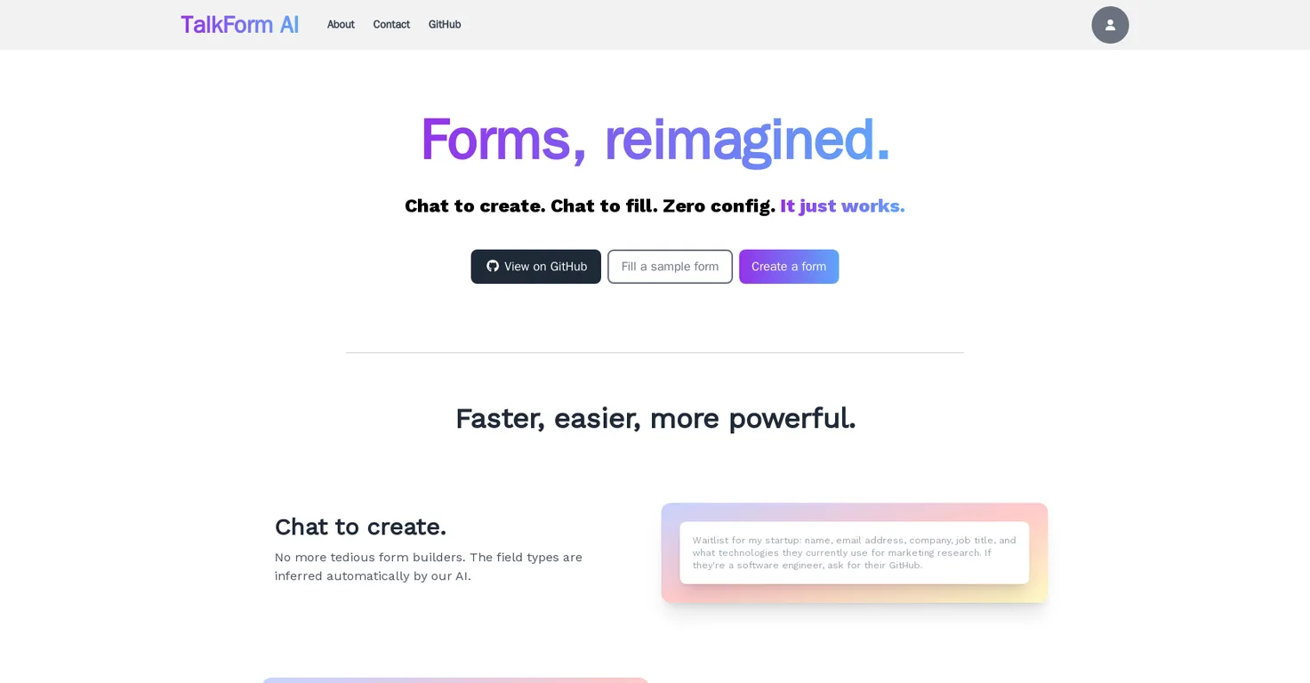 TalkForm.ai screenshot