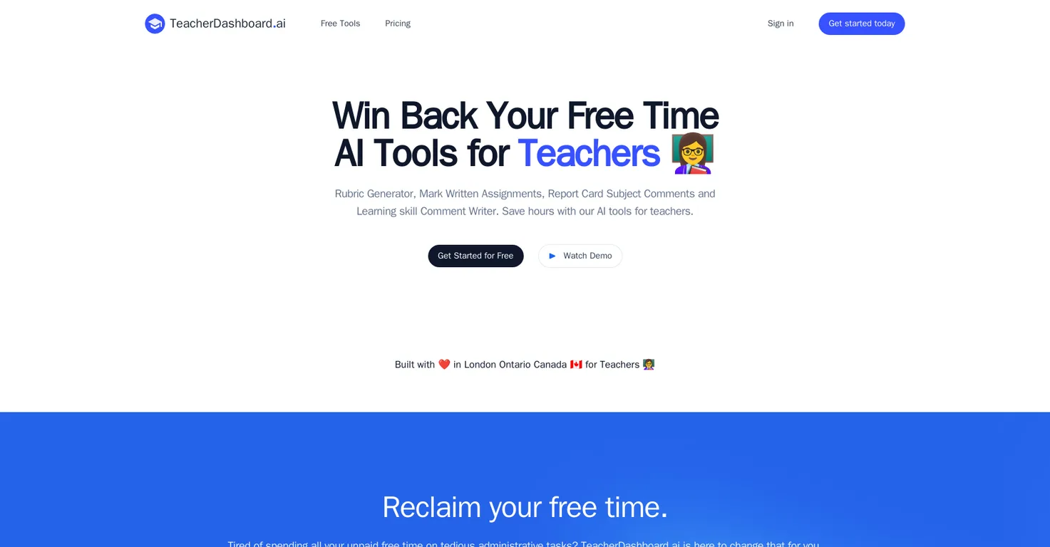 TeacherDashboard screenshot