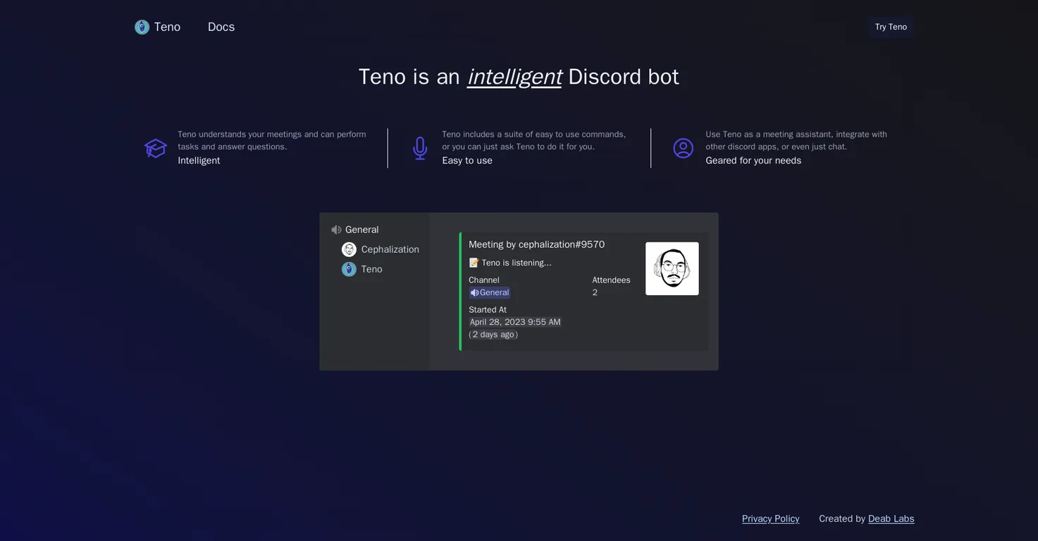 Teno screenshot