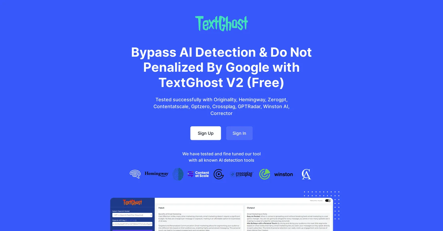 TEXTGHOST V2 screenshot