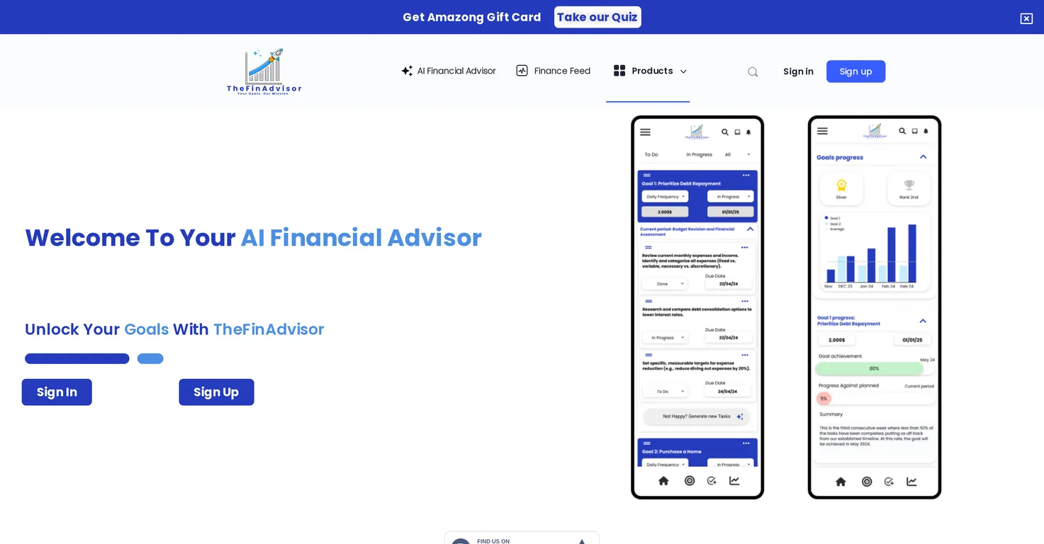 TheFinAdvisor screenshot