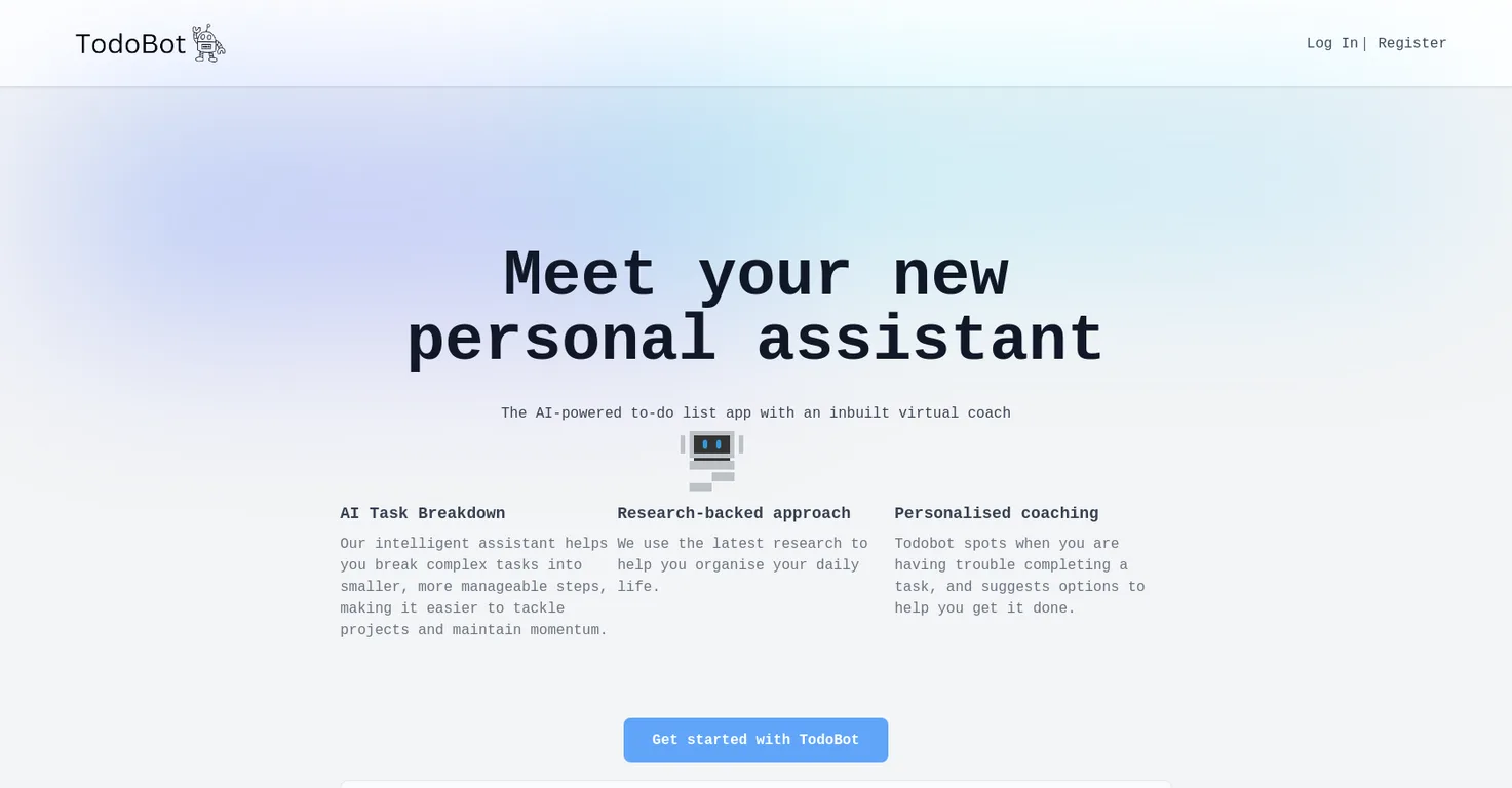 Todobot screenshot