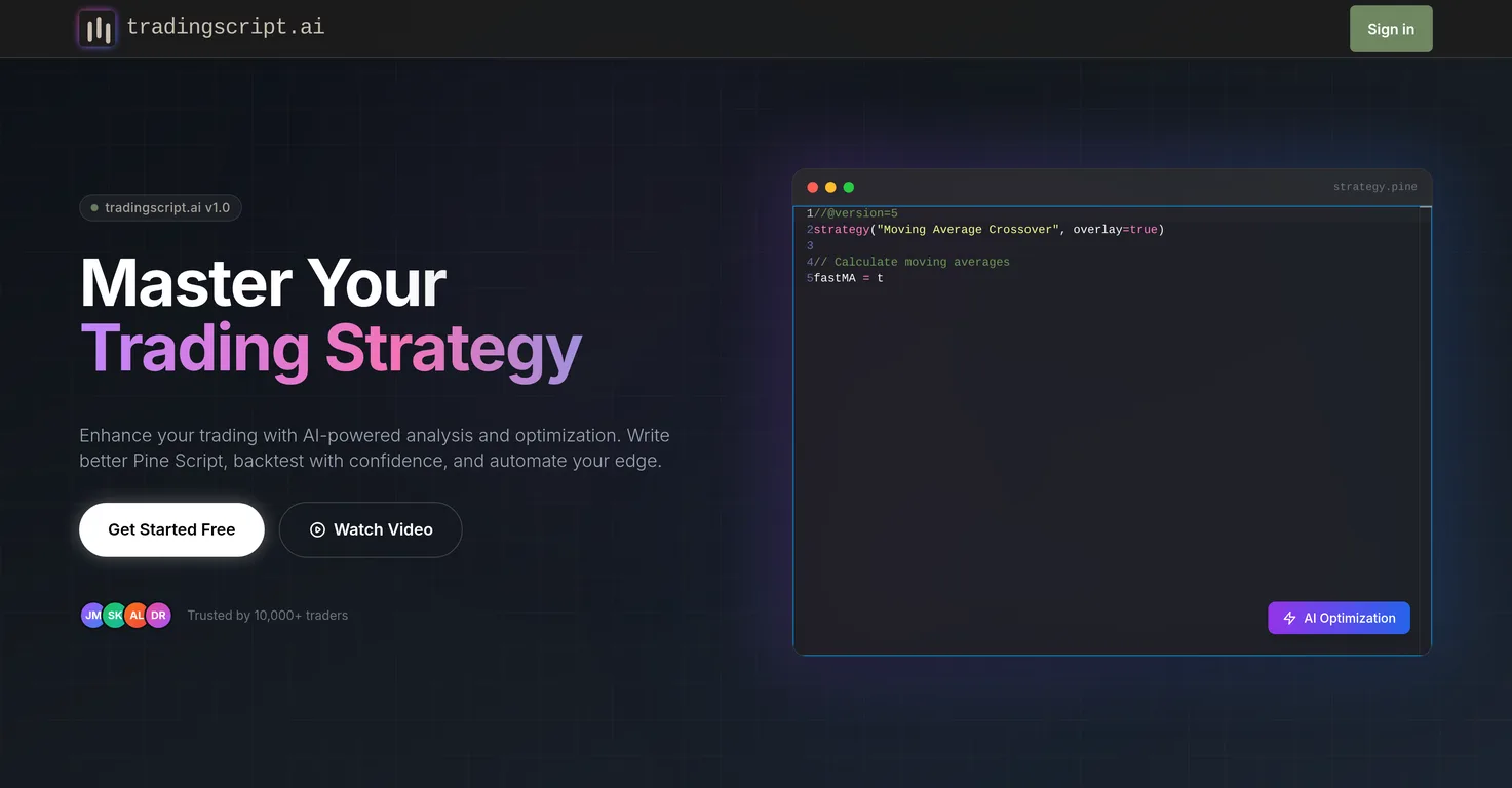 TradingScript.AI screenshot