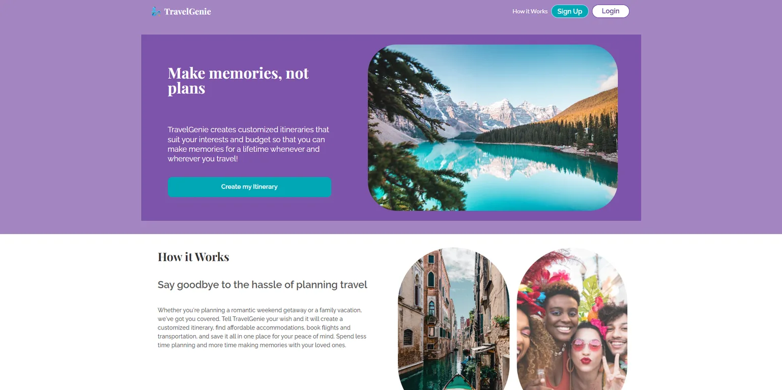 TravelGenie screenshot